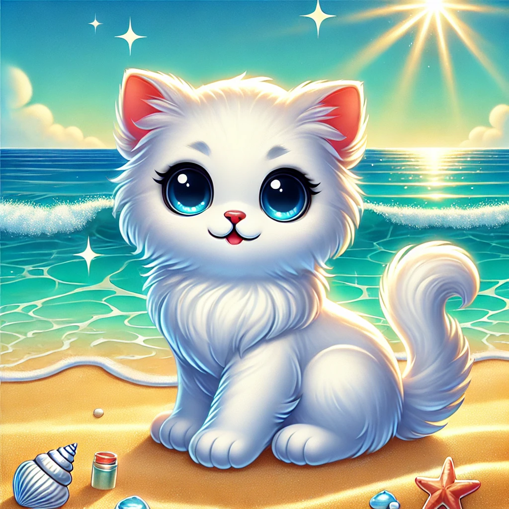 Cute White Cat